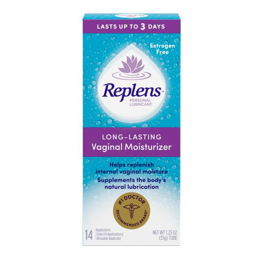Reusable applicator included for easy, hygienic Replens applications.