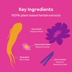 Reprise PMS gummies highlight peony root for mood support.