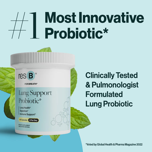 ResBiotic resB capsules closeup highlighting plant-based ingredients
