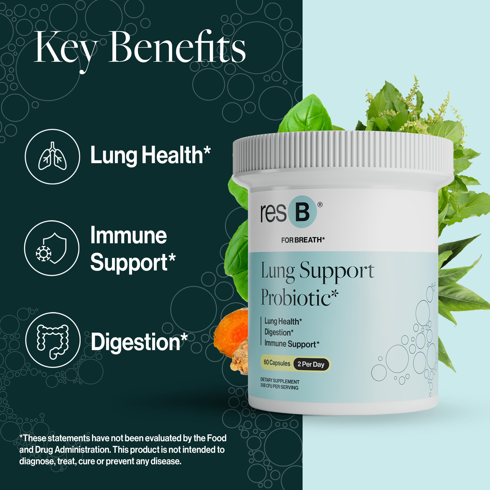 ResBiotic resB clinical-trial-research page emphasizes evidence-based formulation