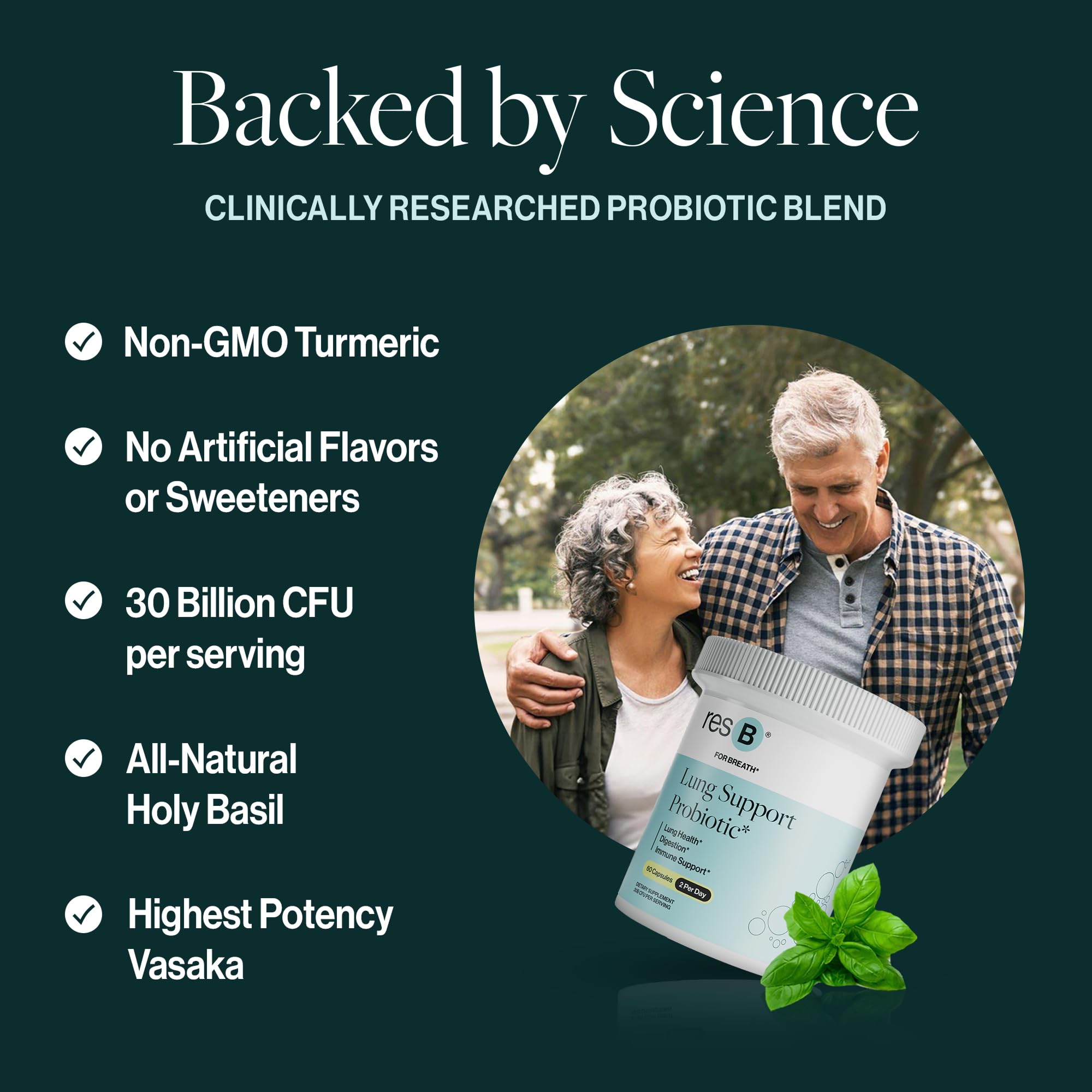 ResBiotic resB daily-dose-capsules shown for straightforward routine