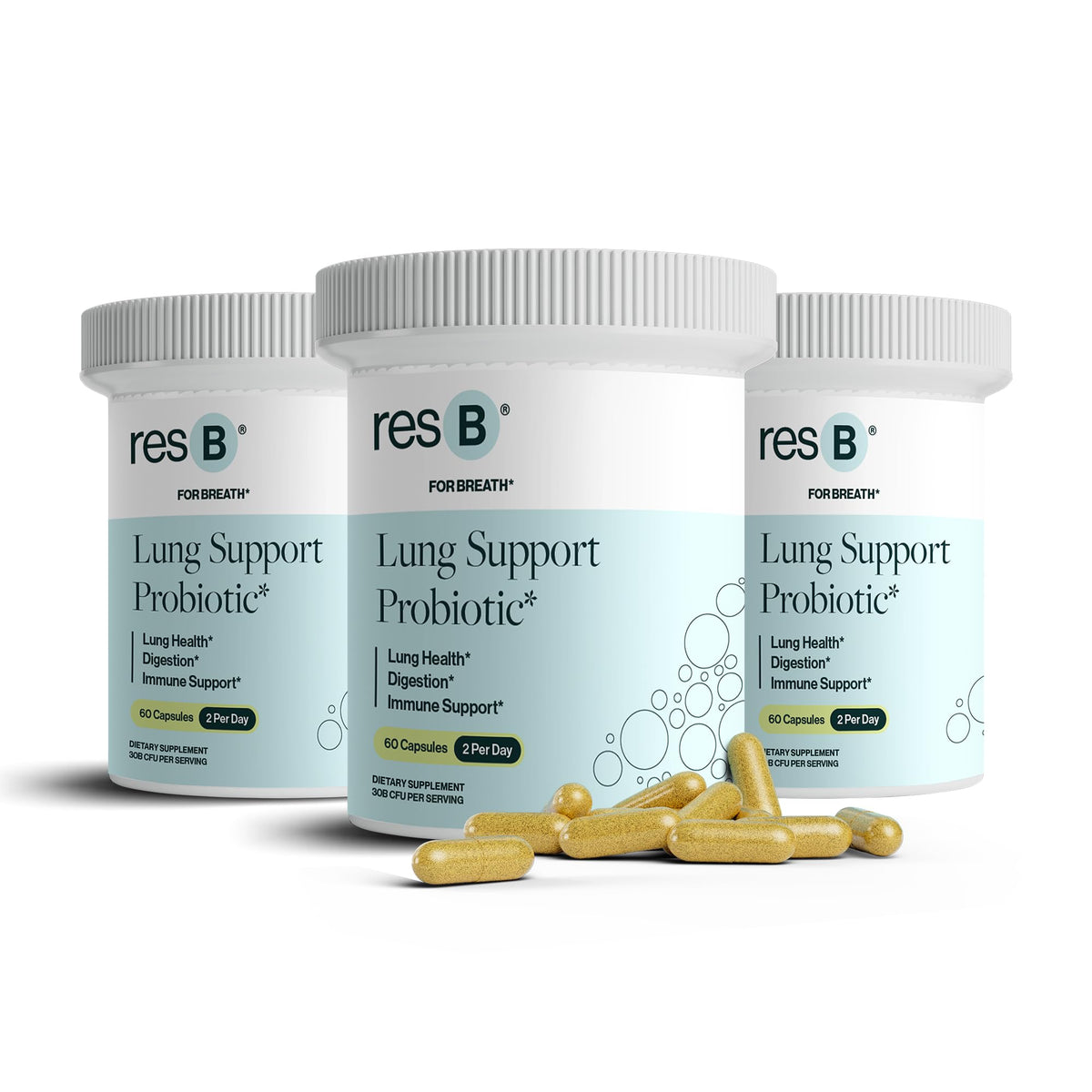 ResBiotic resB lung-support-bottle ready for daily use to support breathing