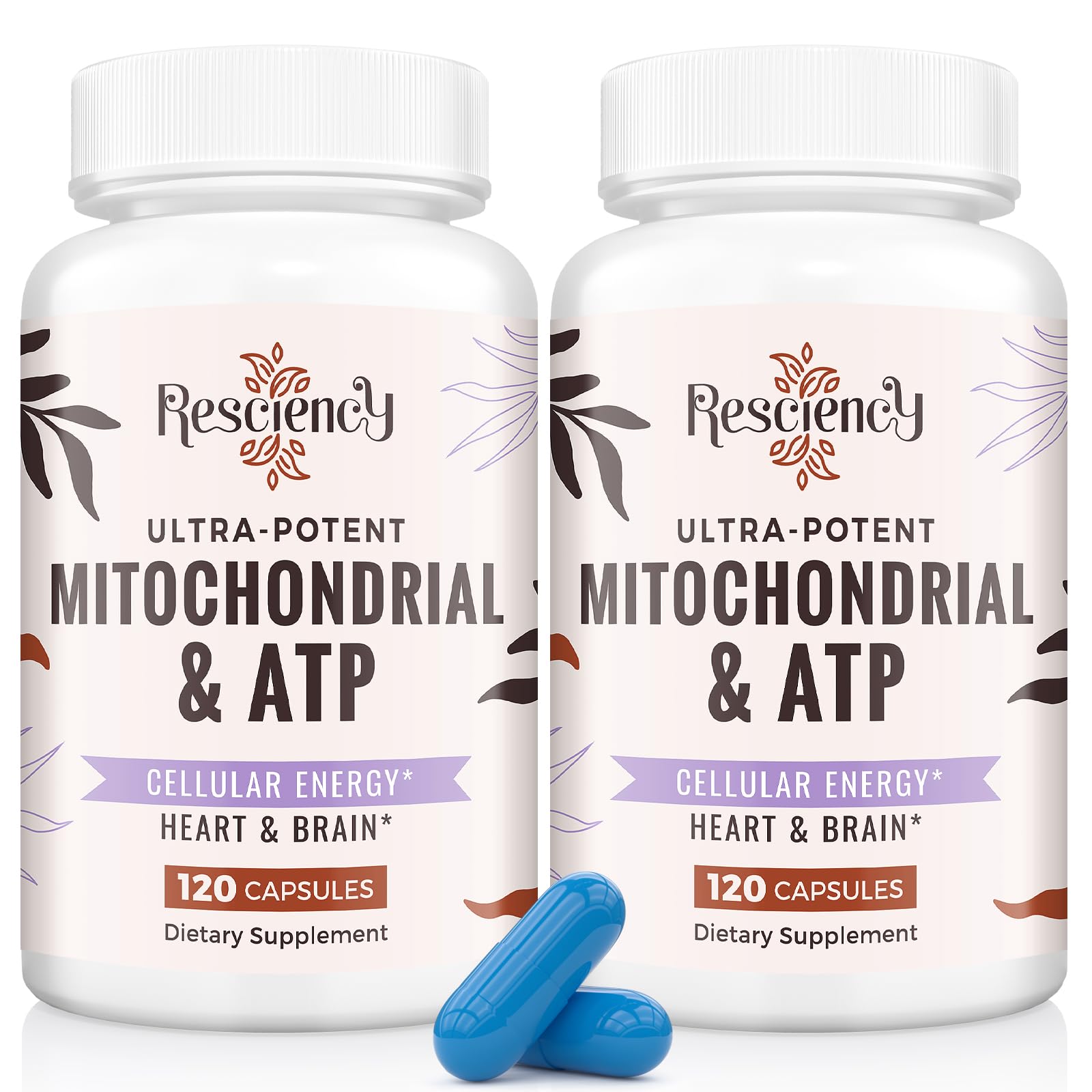 Resciency 2326mg mitochondria bottle for daily energy support