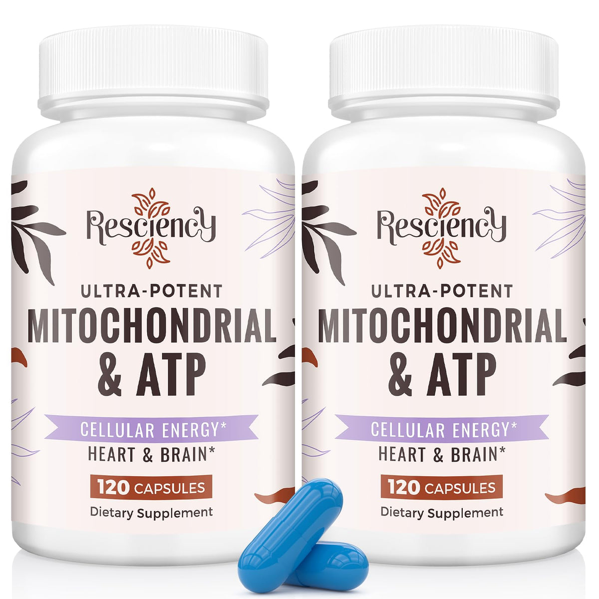 Resciency 2326mg mitochondria bottle for daily energy support