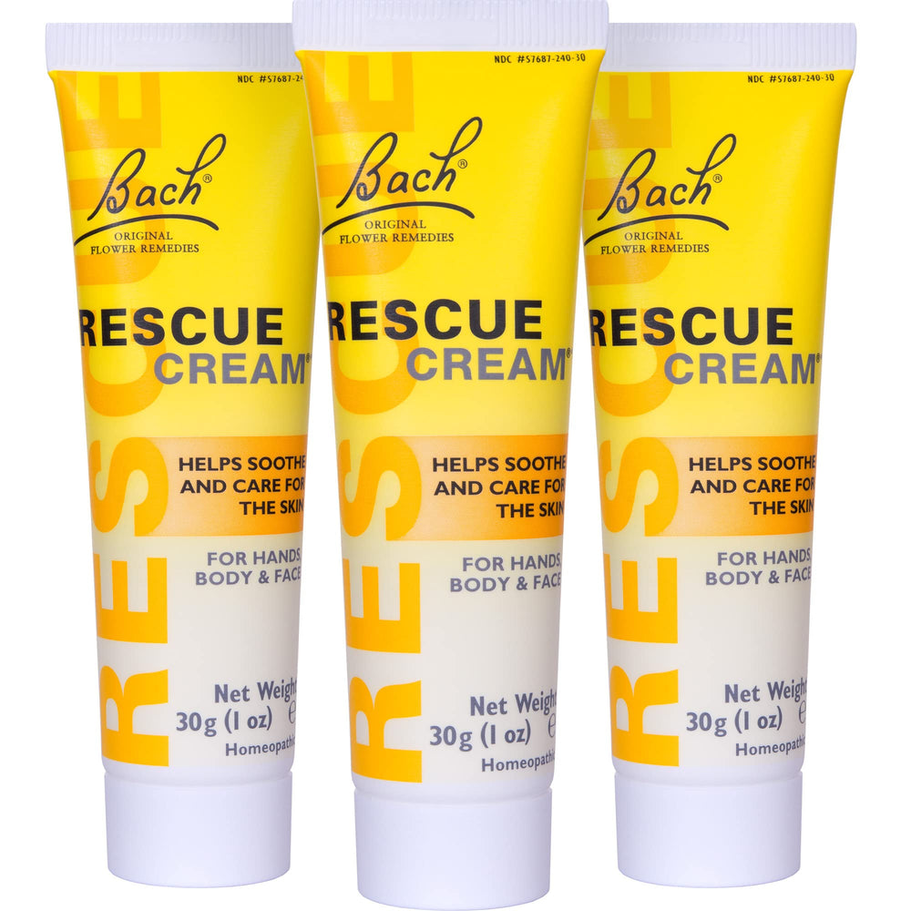 RESCUE Bach Rescue Cream 3-pack front view for versatile hydration