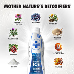 Rescue Detox ICE Blueberry 32oz packaging shown for product clarity.
