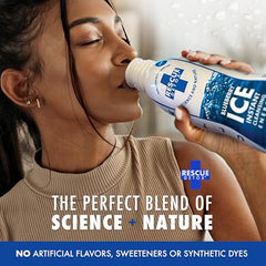 Rescue Detox ICE Blueberry label highlights flavor and strength.