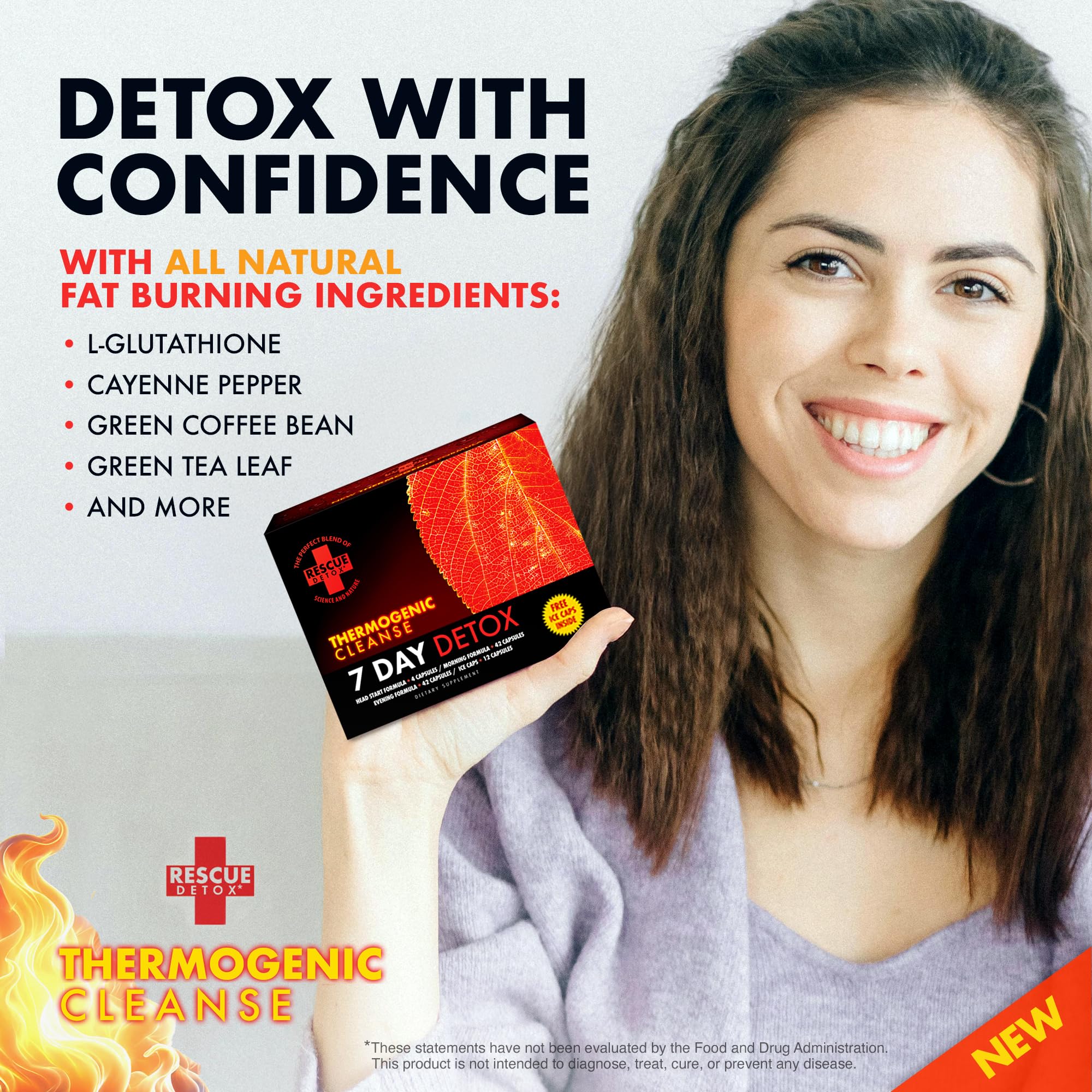 Rescue Detox packaging label with program details