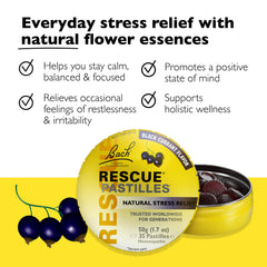 RESCUE pastilles on-the-go use for quick calming moments