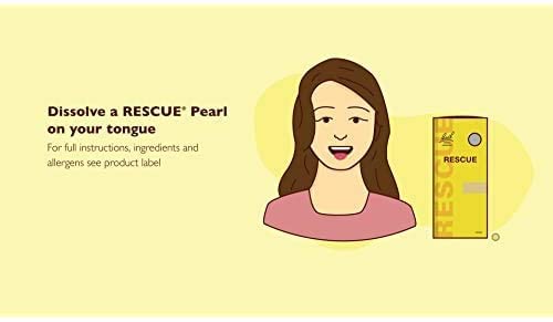 Sugar-free icon displayed on RESCUE Pearls box for dietary considerations.