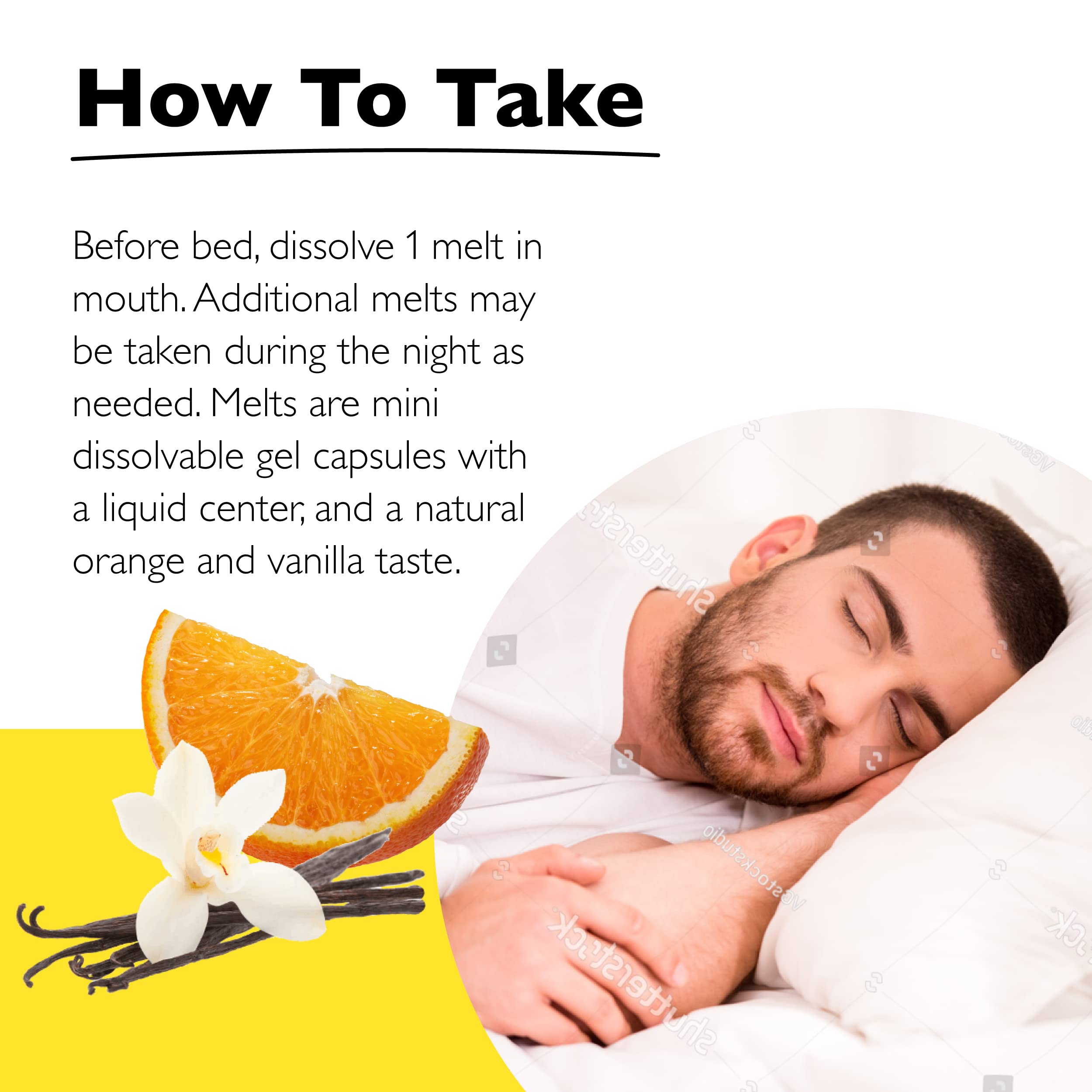 Three-pack RESCUE Sleep packaging shown on a bedside table
