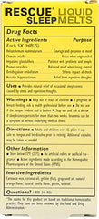 RESCUE SLEEP melts dissolving on the tongue for gentle sleep support.
