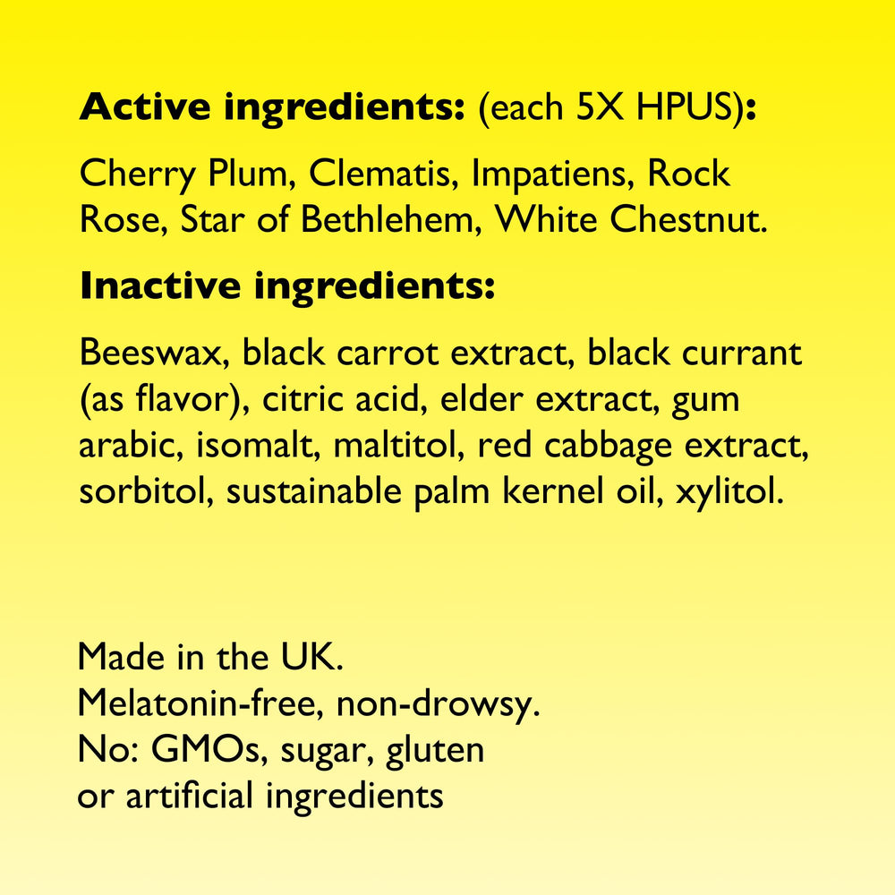 RESCUE Sleep Pastilles dissolving in the mouth for nighttime calm.
