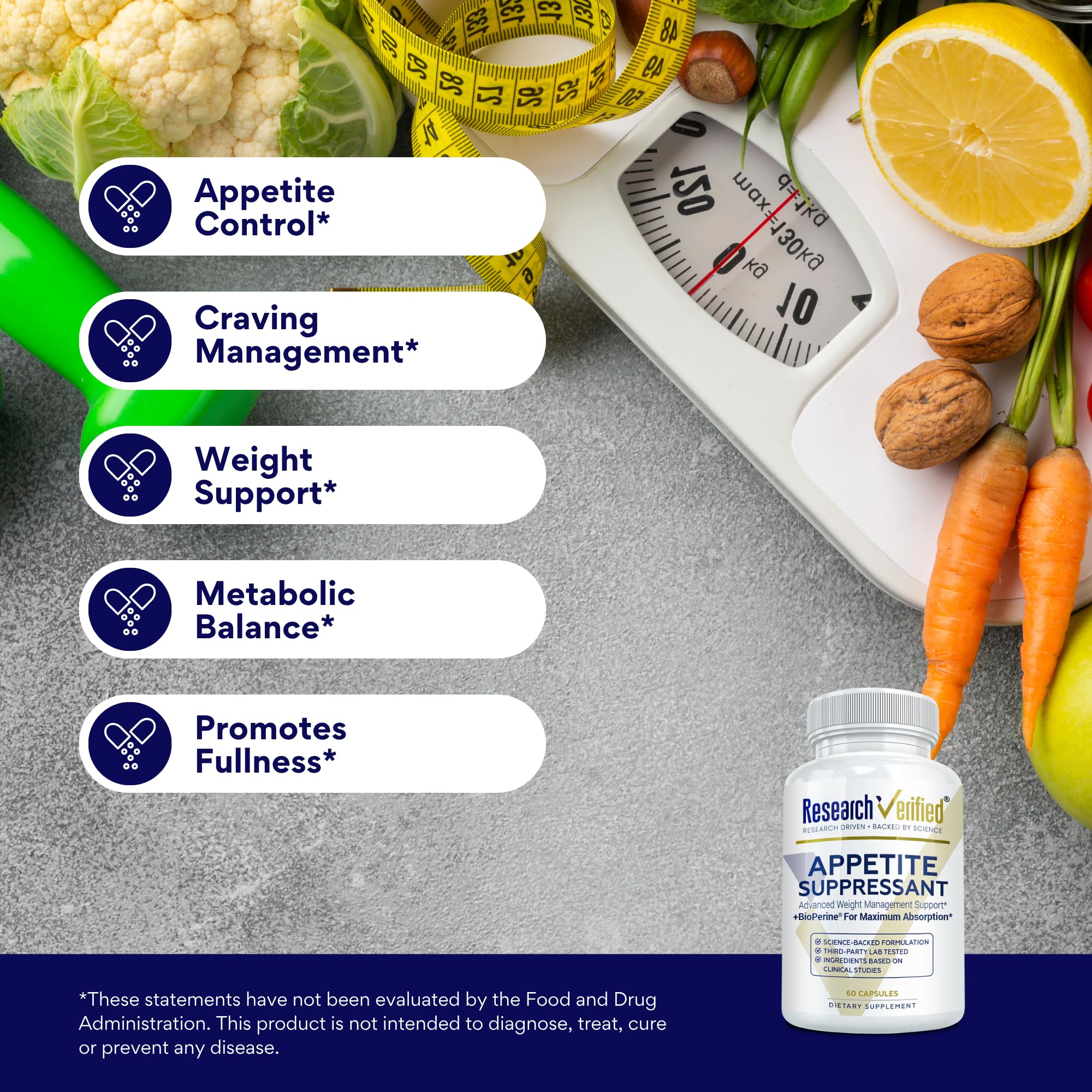 Research Verified capsules close-up emphasizes easy-to-swallow form.