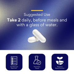 Research Verified Glucotrax capsules in hand for travel use.