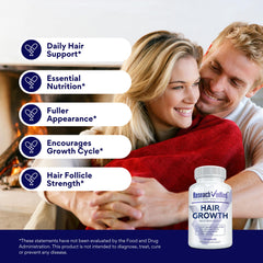 Research Verified Hair Growth Support image highlights saw palmetto 400 mg blend