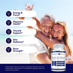 Research Verified Irish Sea Moss capsules closeup