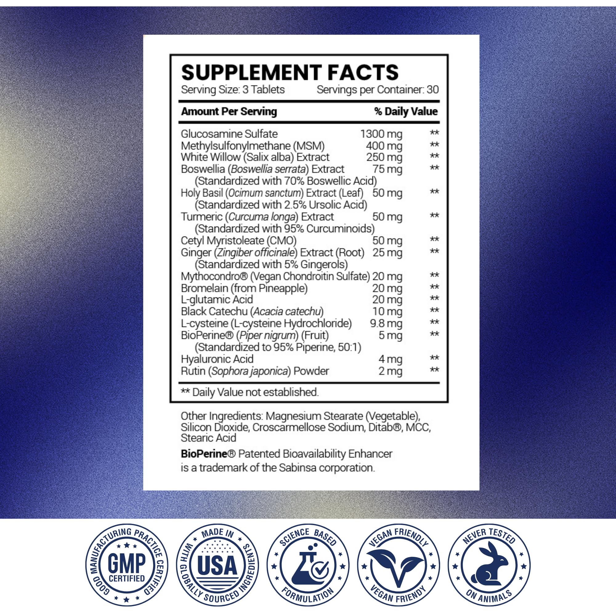 Research Verified Joint Support 270 capsules for a three-month supply.