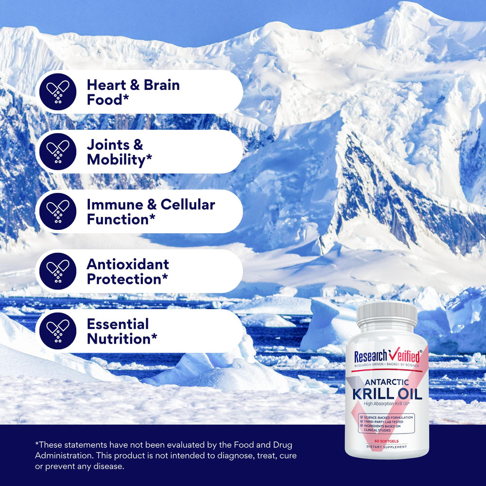 Research Verified Krill Oil pour shot demonstrates convenient, everyday use