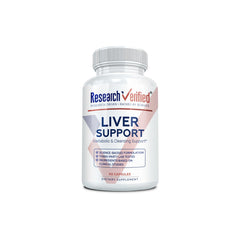 Research Verified Liver Support bottle front promoting daily liver wellness