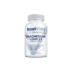 Research Verified Magnesium Complex bottle front view for easy daily support