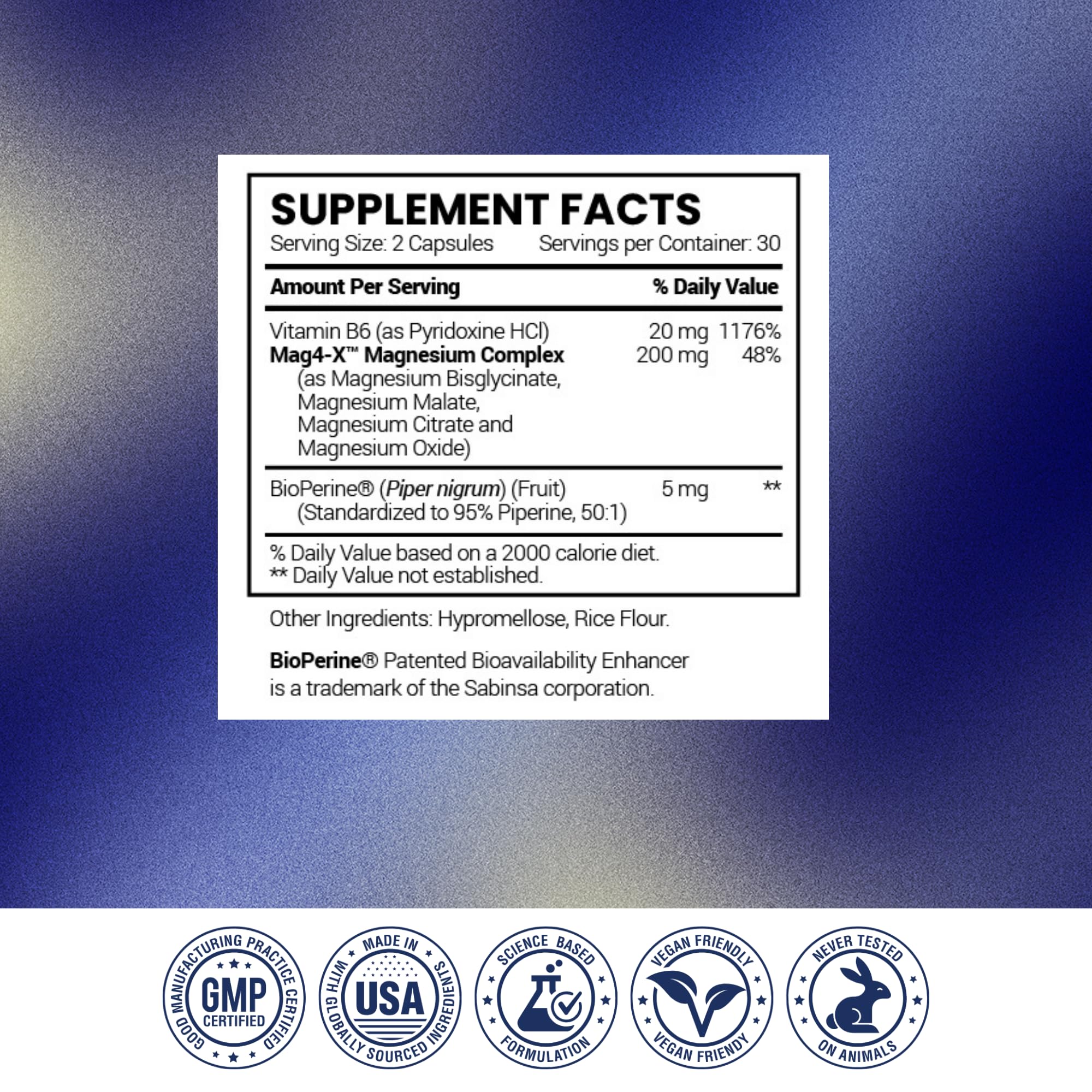 Research Verified Magnesium Complex capsules in hand suggesting easy supplementation