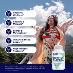 Research Verified Moringa Oleifera powder texture shows natural plant material