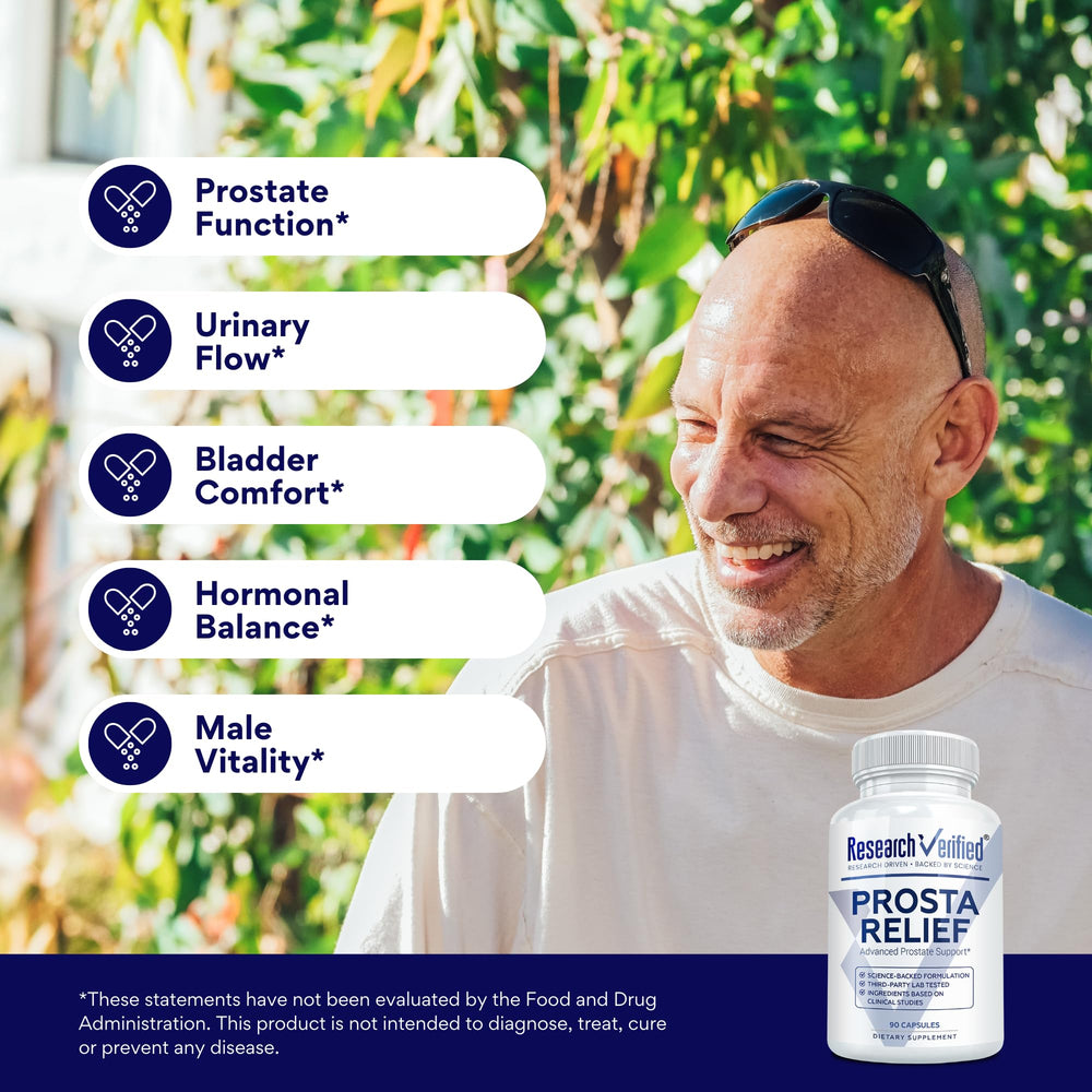 Research Verified Prosta Relief nettle leaves component suggesting urinary tract comfort