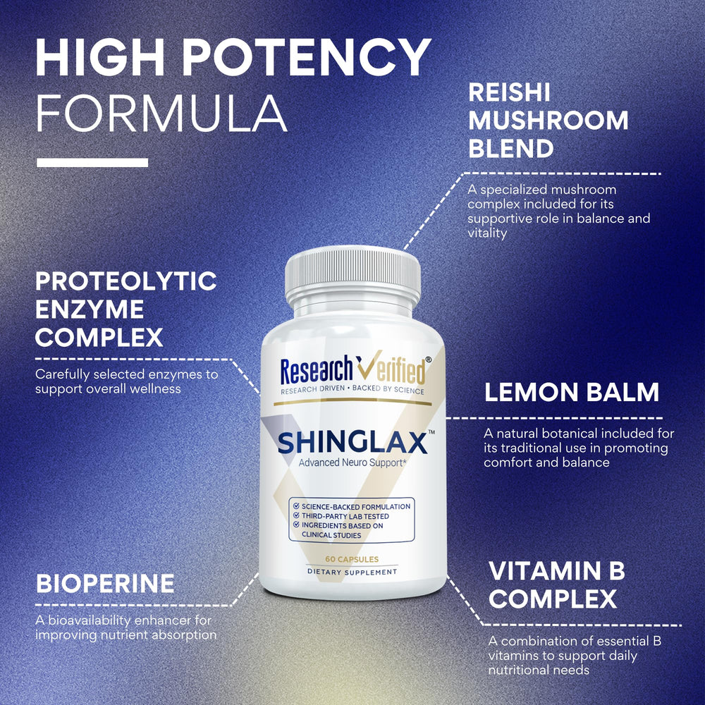 Shinglax capsules close-up highlighting quality formula