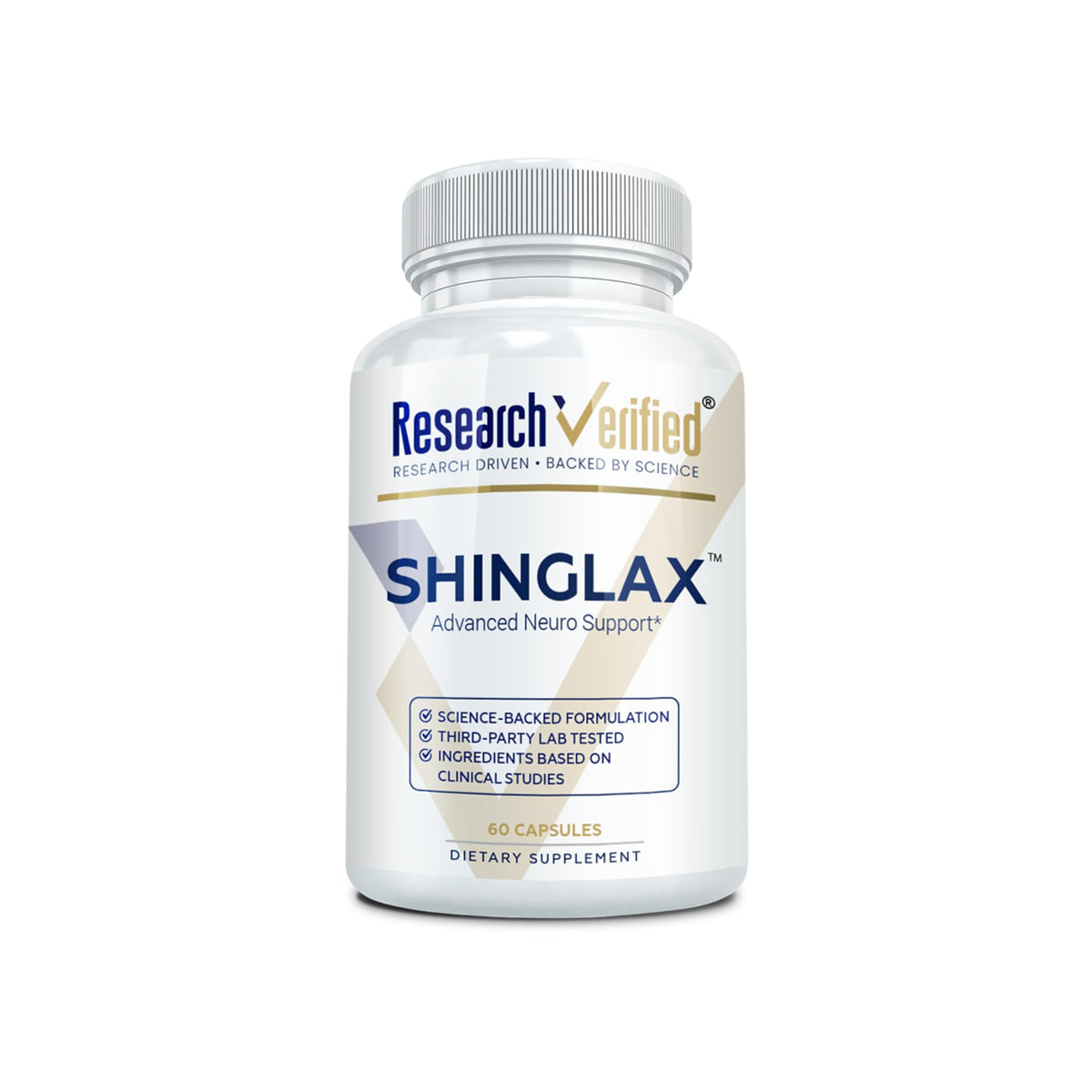 Research Verified Shinglax lemon balm bottle for daily wellness
