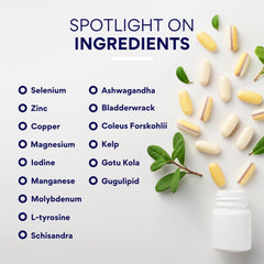Vegan capsules of Research Verified Thyroid Aid emphasize cruelty-free formulation.