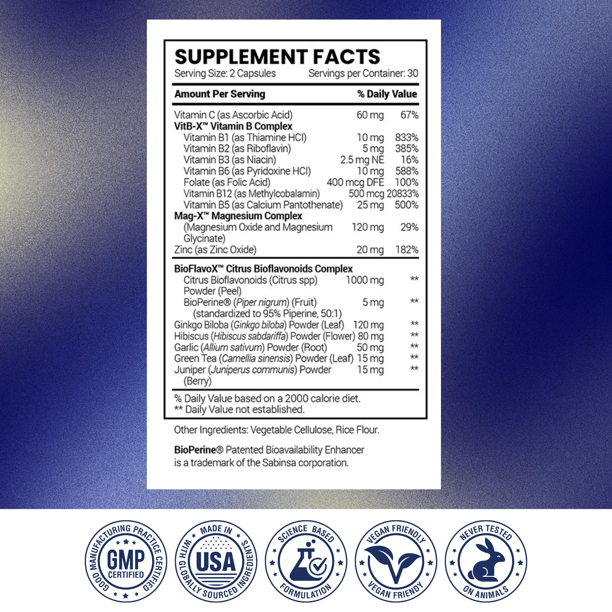 Research Verified Tinnitus Aid made in the USA, vegan and GMO-free