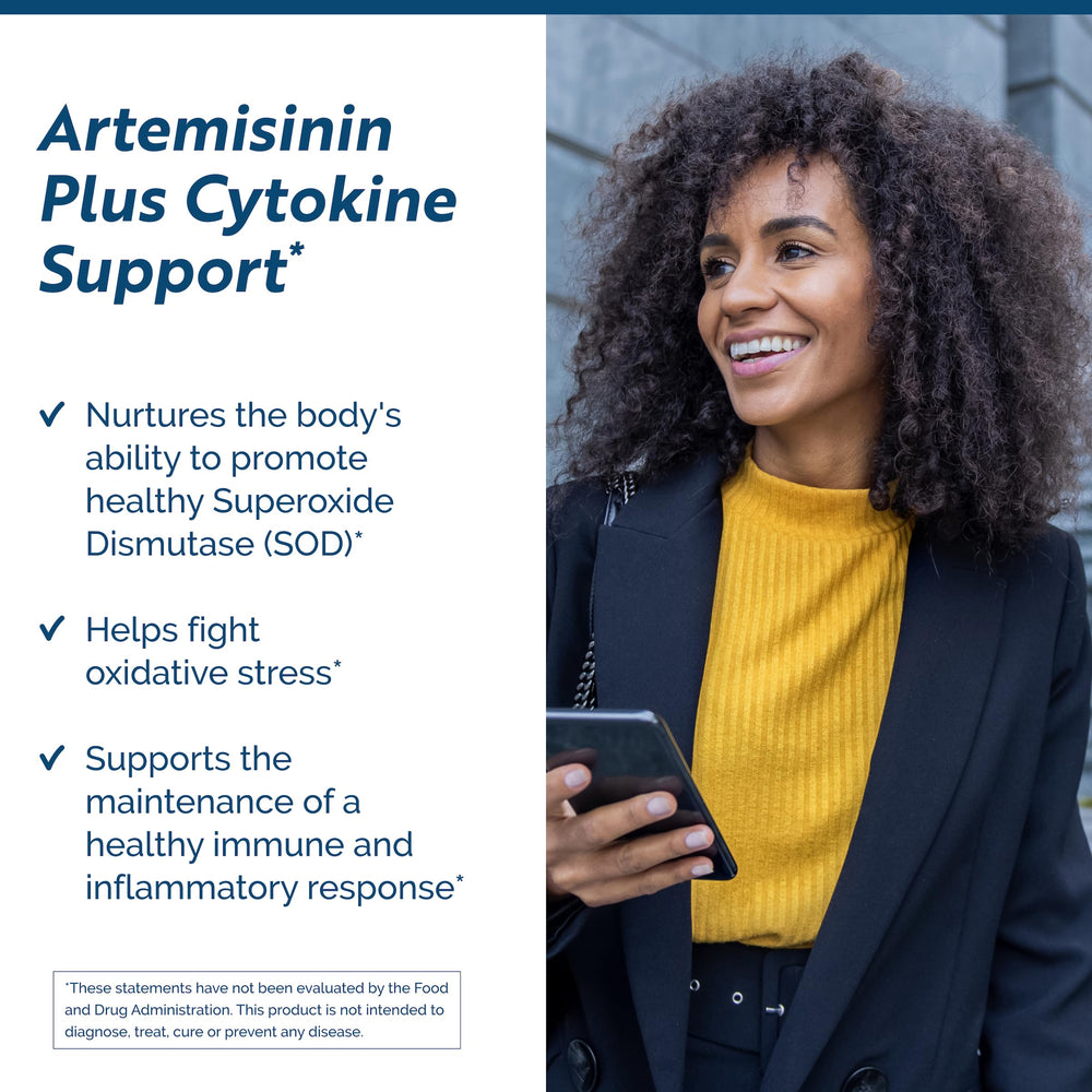 Artemisinin SOD capsules close up highlighting premium Artemisinin content