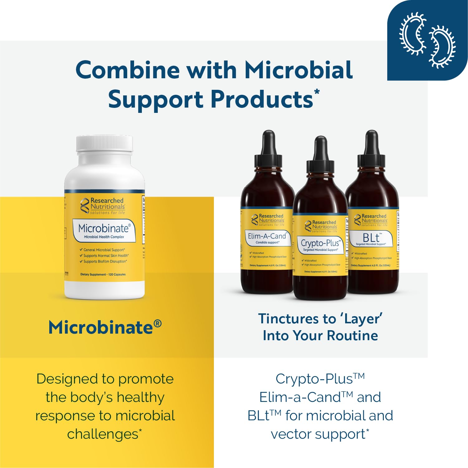 Packaging and box of BioDisrupt on a clean surface for ongoing support.