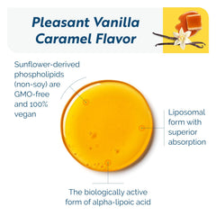 Close-up of C-RLA label highlighting vegan, non-GMO formulation