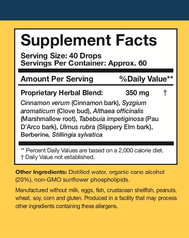 Researched Nutritionals Elim-A-Cand drops in water for easy ingestion.