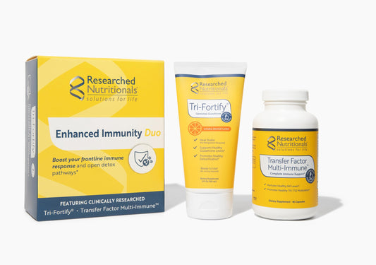 Researched Nutritionals Liposomal Glutathione liquid close-up highlights absorption potential.