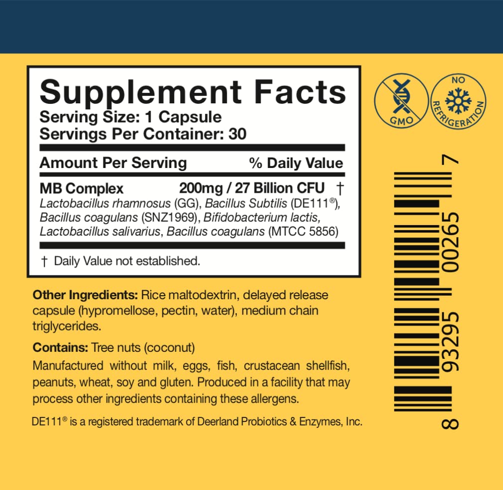 Spore-live graphic associated with Researched Nutritionals Multi-Biome emphasizing strain-backed microbiome support