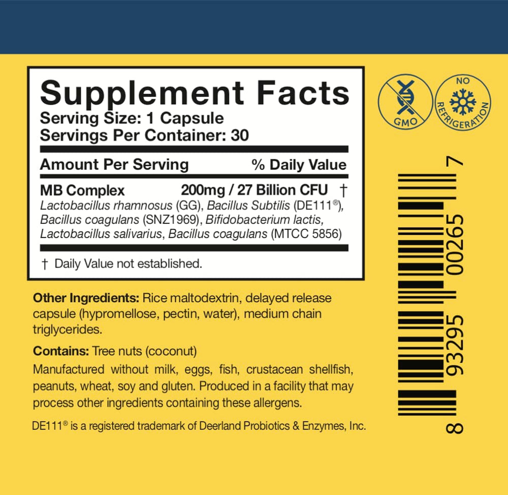 Spore-live graphic associated with Researched Nutritionals Multi-Biome emphasizing strain-backed microbiome support