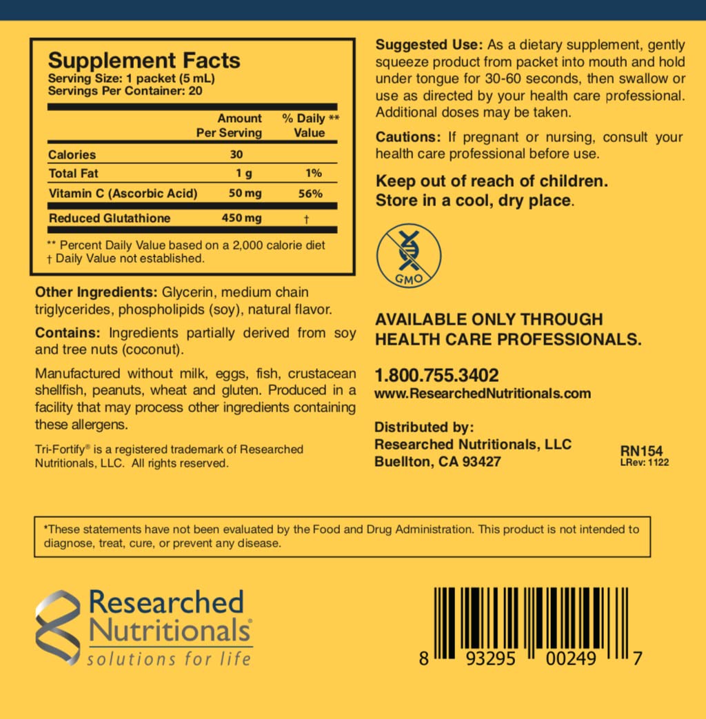 Researched Nutritionals third‑party testing hexane badge and quality assurance.