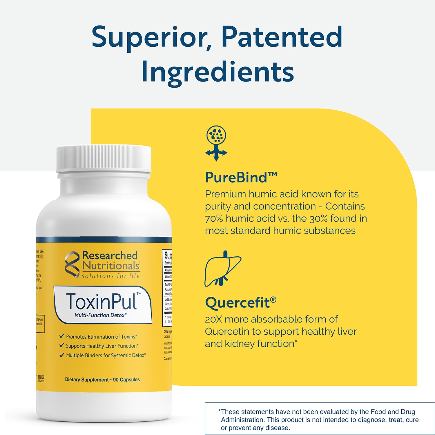 Quercefit icon suggests liver-friendly detox support