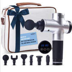 Reserve Gifts Co massage gun with carrying case for easy storage and gifting