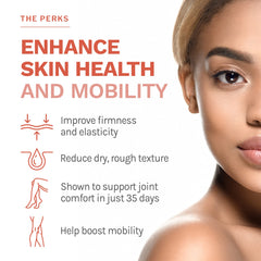 Close-up of Reserveage Beauty Collagen Booster label with Pro-Longevity Blend.
