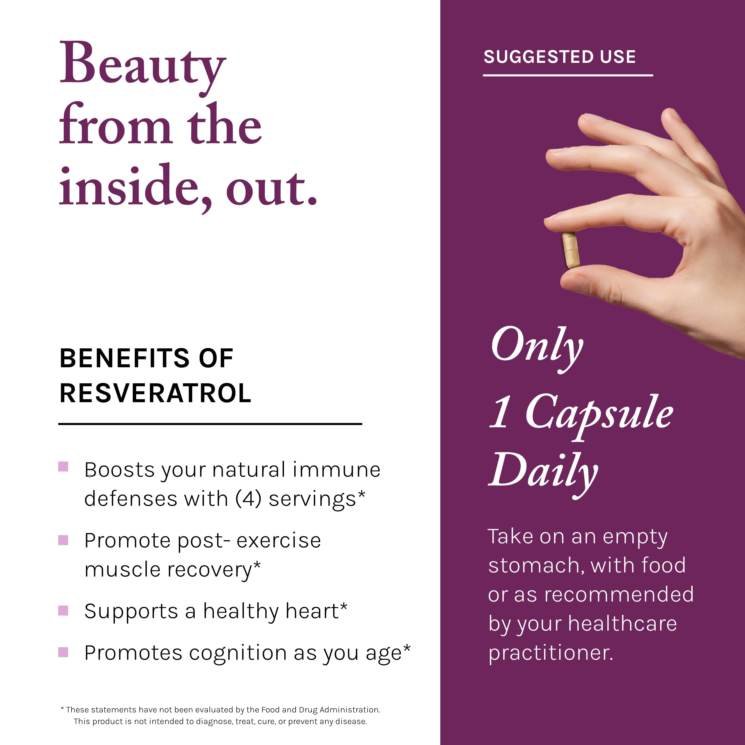 Vegan form emphasizes paleo-friendly, gluten-free and soy-free formulation.