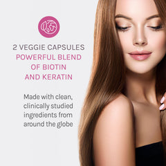 Reserveage Keratin Hair Booster bottle on shelf for daily routine.