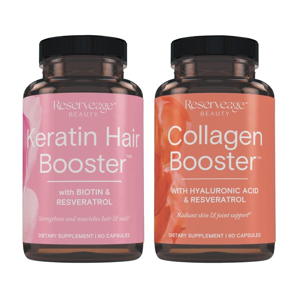 Reserveage Ultra Collagen Booster Dermaval bottle close-up for skin elasticity support.