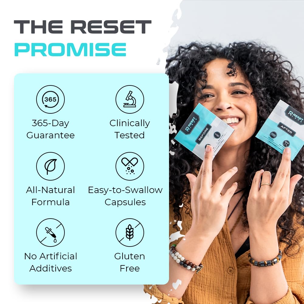 Reset Labs packets with ingredients showcase convenient on-the-go recovery options