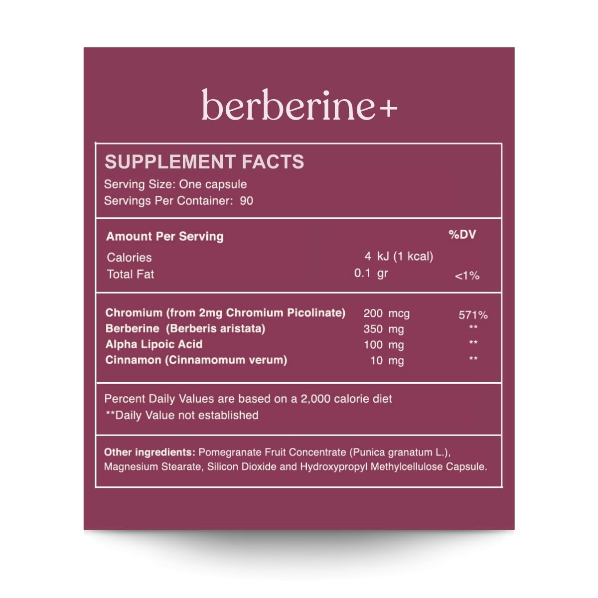 Reset Wellness Berberine+ capsules ready for easy daily supplementation