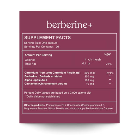 Reset Wellness Berberine+ capsules ready for easy daily supplementation
