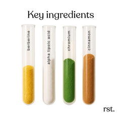 Reset Wellness Berberine+ ingredient blend featuring berberine, ALA, chromium, cinnamon